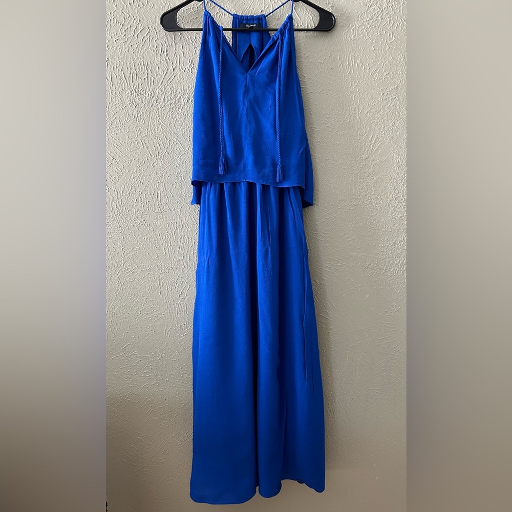 Madewell Long Dress/  Royal Blue / Size 0